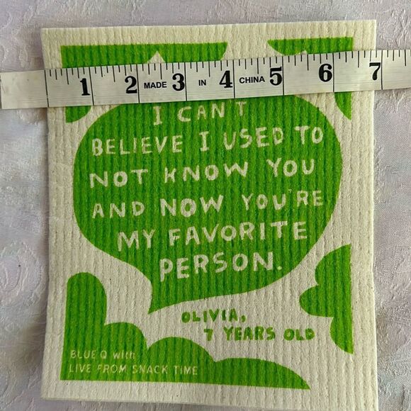 Blue Q Swedish Dish Cloth Quirky Fun Practical Child Inspired - Picture 3 of 4